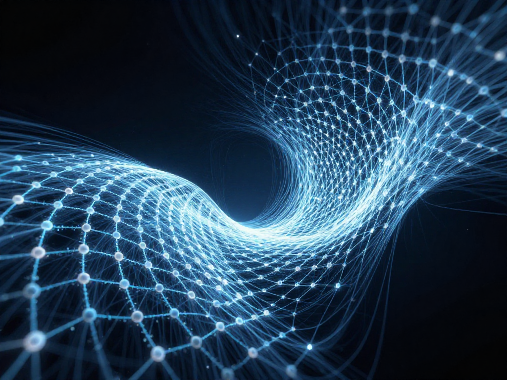 Hidden geometry warping space, curved light trails